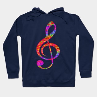 Psychedelic Music note 1 Hoodie